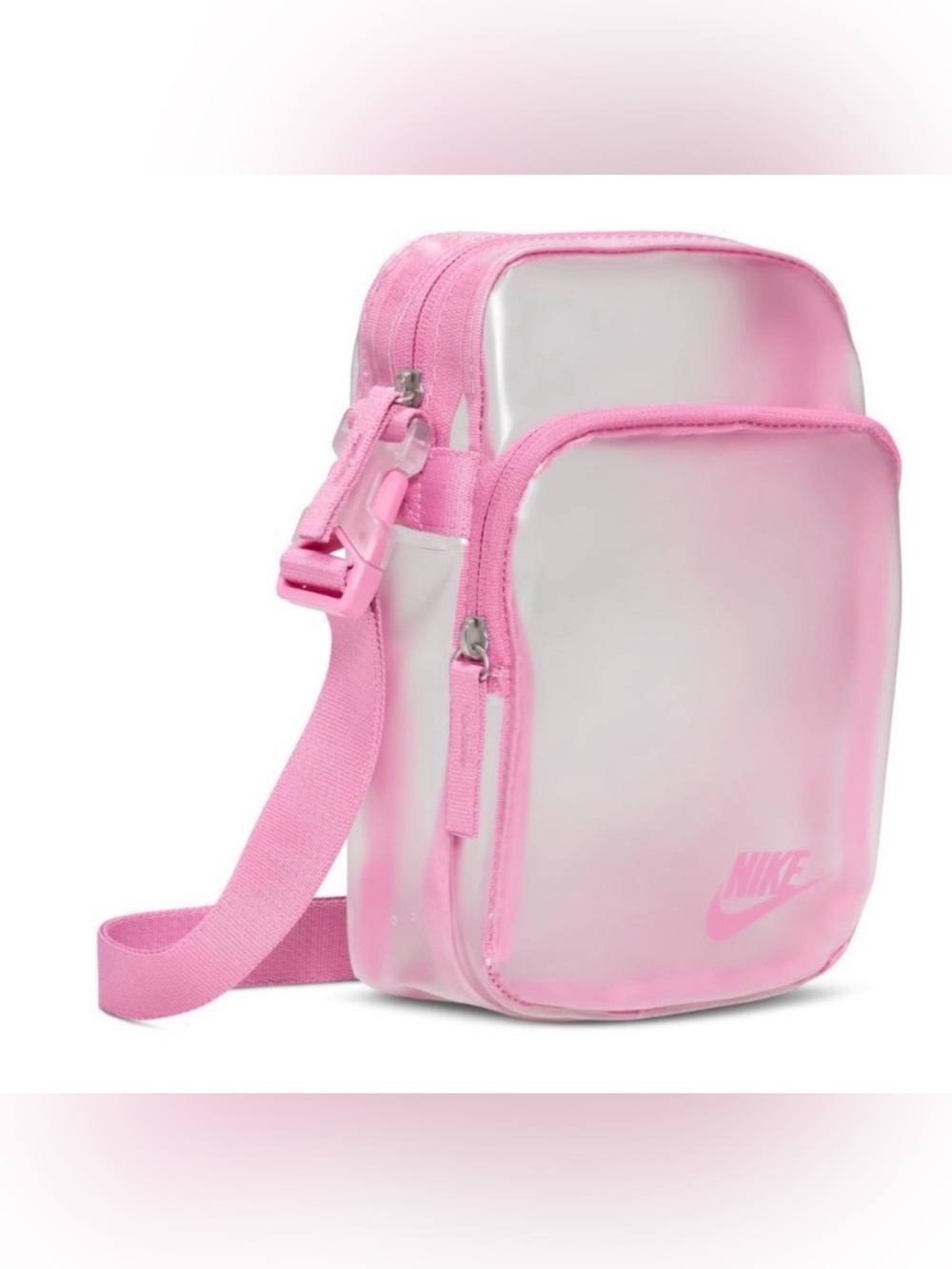 Nike Crystal Clear/Pink Crossbody Bag- NWT